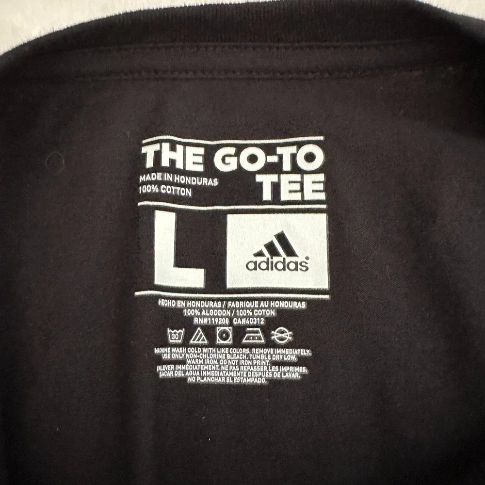 Los Angeles LA Clippers Adidas The Go To Tee Graphic Shirt Black Shinny Sz Large